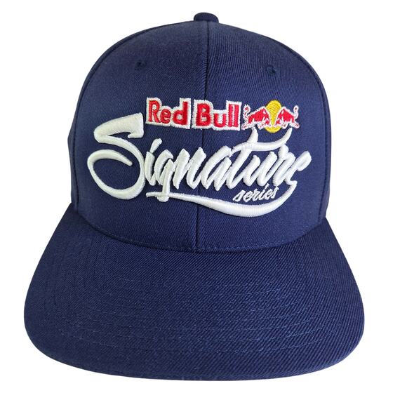 Red Bull Snapback Hat Blue Flat Brim Adjustable Racing Cap Vietnam - Picture 1 of 9